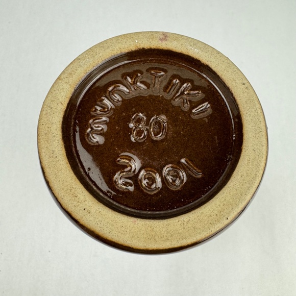 RARE Munktiki EEK Vintage Tiki Mug 7” Brown Drip Glaze 2001 #80 Paul Nielsen - Picture 10 of 10